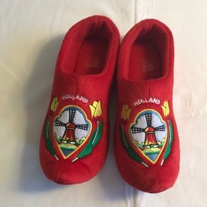 Slippers from Holland red